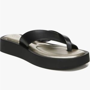 FRANCO SARTO JANEY PLATFORM SANDAL - Black - Size 7